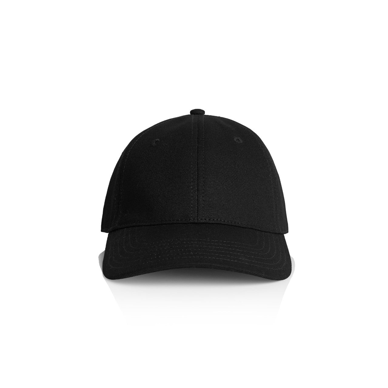 Black baseball cap on a white background